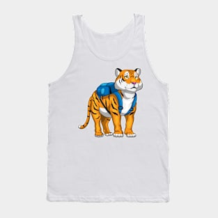 Tiger Pupil Backpack School Tank Top